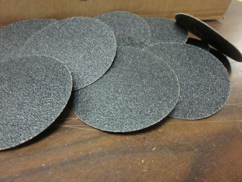 10pc 3&#034; 60 GRIT ROLOC COOKIE DISCS SILICON CARBIDE SANDING DISC ROLL LOCK TYPE R