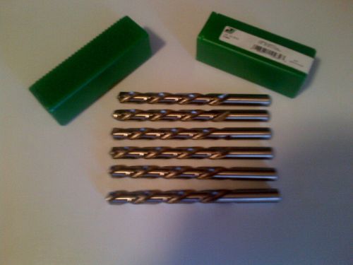 6 new left handed 1/2&#034; dia.  precision twist  010932 - jobber length drill bits for sale