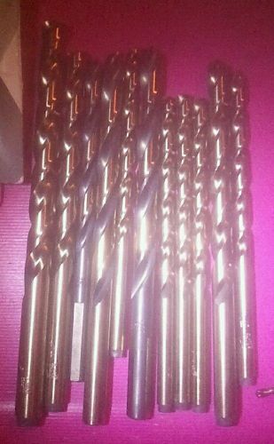 HD Cobolt gold finish 15 high speed twist drills