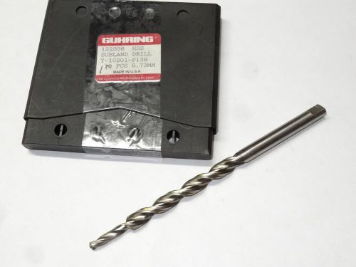 new GUHRING 8.73mm (.3437&#034; x .2010&#034;) HSS Subland Step Drill Tanged Shank 122336