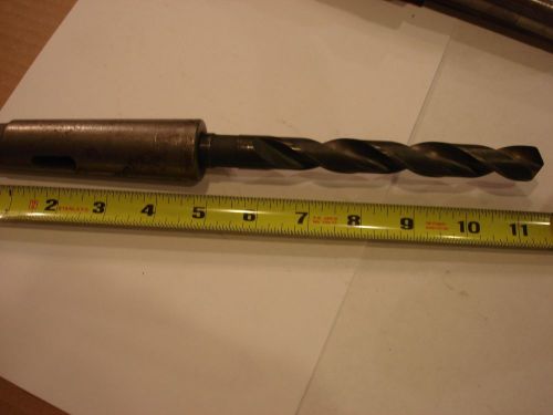 Taper Shank Drill 17.5MM with taper atachment over all lgt = 11 1/4&#034;