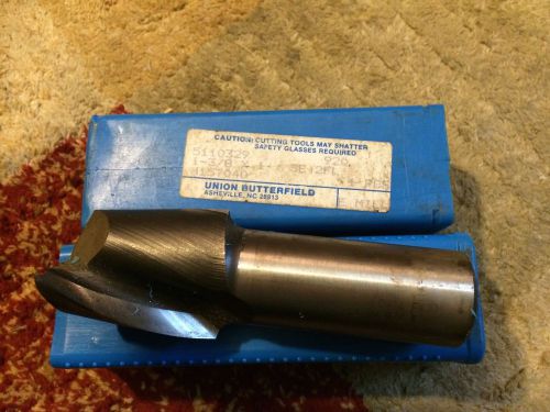 Union Butterfield 2 Flute HS Square End Mill 1-3/8 X 1 5/8&#034; With 1&#034; Shank