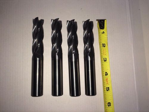 4 Carbide end mill 3/4 Inch Dia.   Brand new.