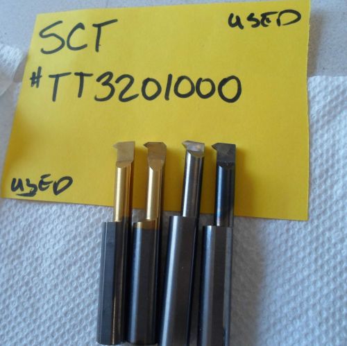 (4) scientific cutting tools, single point threading tools, 3/8&#034; shank, for sale