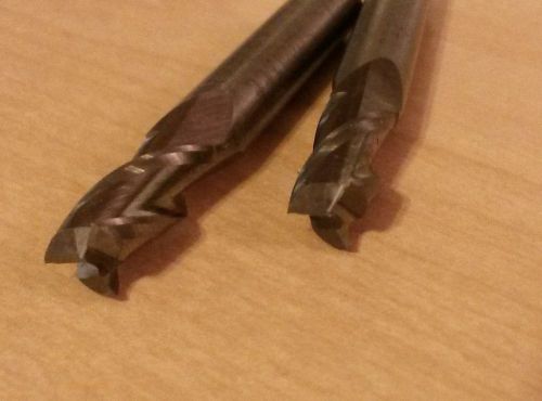 (2 pc)- 9/32&#034; 3 flute square end mill, 3/4&#034; loc, 2 1/2&#034; oal for sale