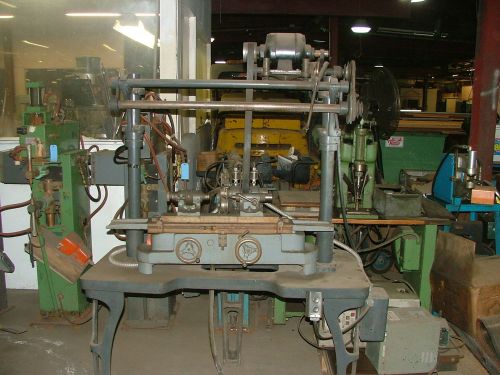 Crystal Lake od Grinder with original cast Iron Table Industrial machine age