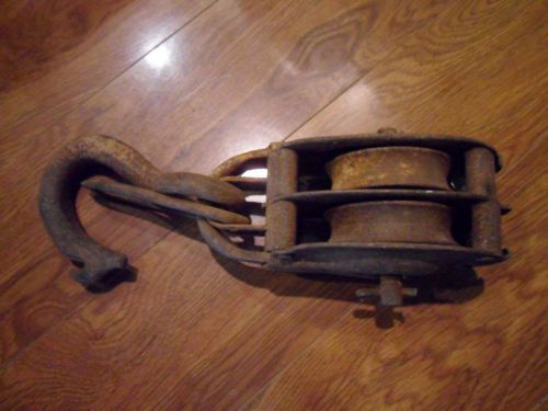 Vintage Double Steampunk  Pulley