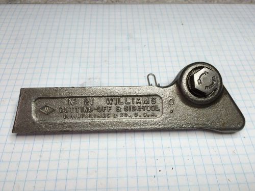 Williams No.21 Parting Blade Cutting/Side Tool Holder for Metal Lathe