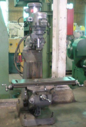 Bridgeport vertical milling machine no. series i, 9&#034;x42&#034; tbl., vari-speed(23218) for sale