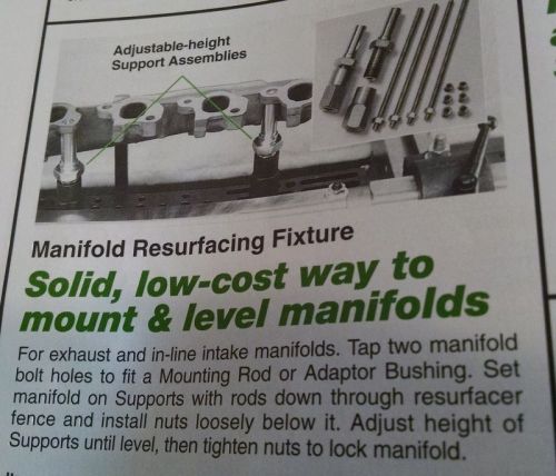 Goodson mrf 2 exhaust manifold surfacing kit sunnen kwik way berco for sale