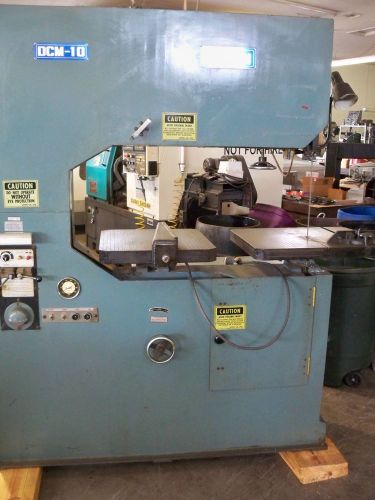 LETEN MODEL DCM-10 VERTICAL BAND SAW TWIN TABLES 38 INCH THORAT