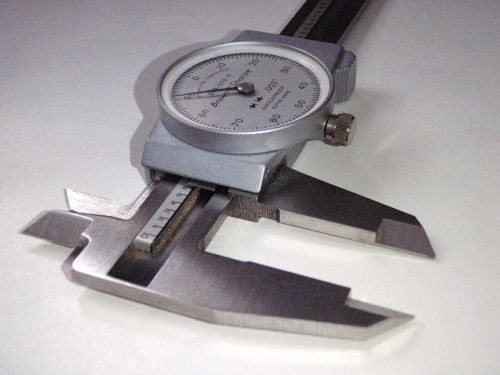 Brown &amp; sharpe 6&#034; dial-cal universal dial caliper #599-579-4 whiteface 0.001&#034;acc for sale