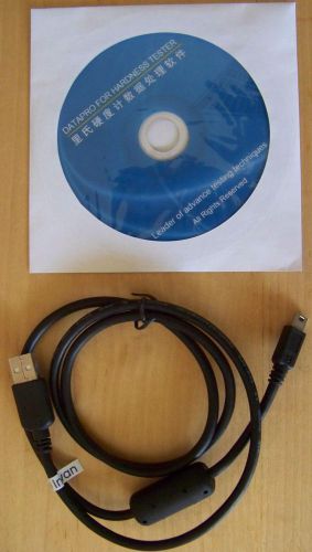 Software cd and usb cable for 310, 320 digital leeb hardness tester meter for sale