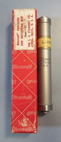 Starrett Precision End Measuing Rod 4&#034; Size 244-4