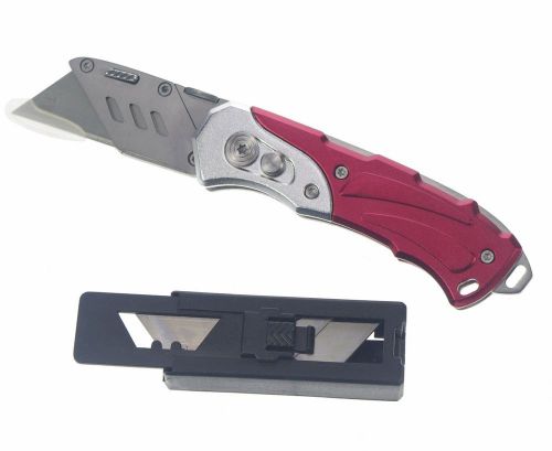 1 x stainless steel heavy-duty folding utility knife paper knife with blade for sale