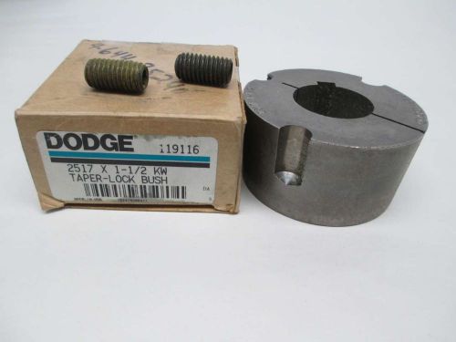 New dodge 119116 2517x1-1/2kw taper-lock 1-1/2in bore bushing d344694 for sale