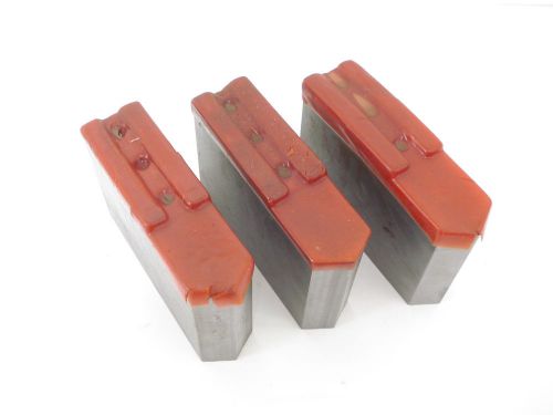 H&amp;R Mfg HR-18-JEH-5-OP 1/16&#034; x 90° Serrated Soft Steel Chuck Jaws, Set of 3 (14C