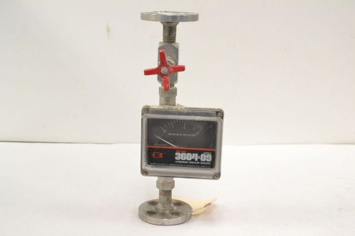 Brooks 3604ea1l2g1d 3604 &amp; 09 hi pressure thru-flow indicator flowmeter b298551 for sale