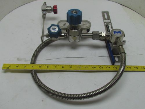 Mmnf-0998-sa single stage/station manifold 500 co/n2 ss high purity regulator for sale