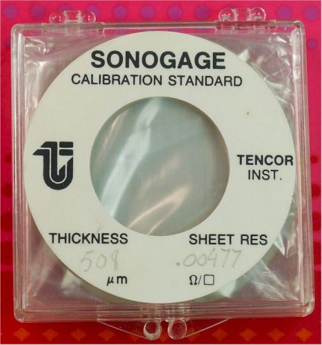 TENCOR SONOGAGE Calibration Standard