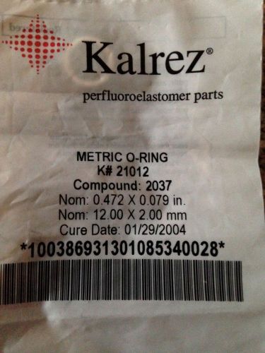 Kalrez Metric AS568A, compound 2037, O-RING K#21012 (new, sealed) US Seller