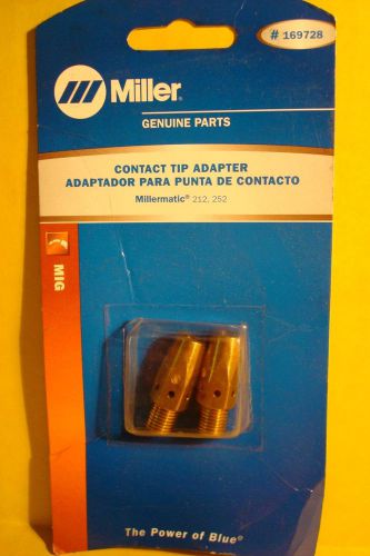 [NEW] MILLER #169728 GENUINE CONTACT TIP ADAPTER ~ PACK OF 2