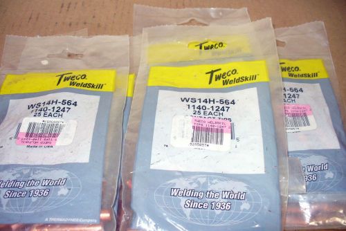 TWECO # WS14H-116 1140-1246 WELD SKILL CONTACT TIPS   FREE SHIPPING