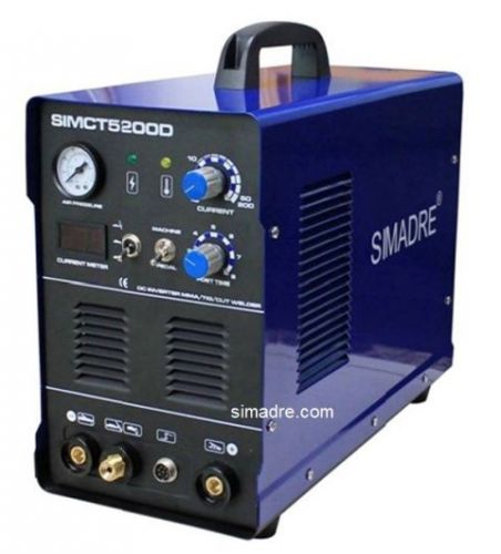 Simadre ct5200d 50a plasma cutter 200a tig/mma/arc welder 2014 for sale