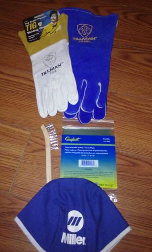 Welding gloves. Mig and tig value pack with extras welders bundle lot