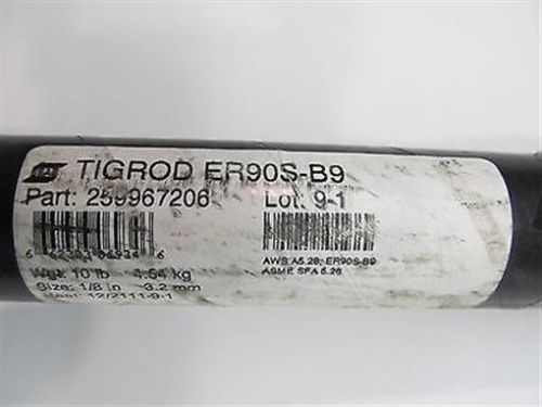 Esab 259967206 Tigrod ER90S-B9, 1/8&#034; x 36&#034;, 9% Chromium TIG Welding Rod (10 lbs