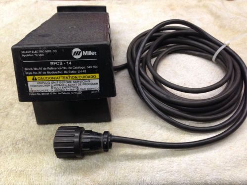 MILLER RFCS-14  FOOT CONTROL, 14 Pin. GOOD Cond. MILLER P# 043554