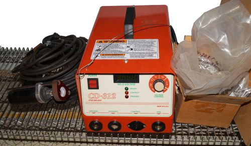 Pro weld cd-312 stud-welder with steel and aluminum tooling, studs for sale