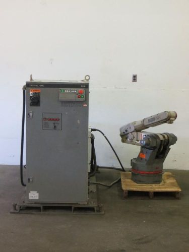 (1) motoman all electric industrial arc welding robot cell for sale