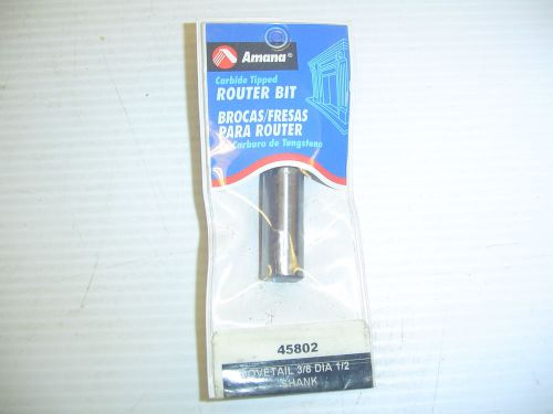New amana tooldovetail 3/8&#034;dia. 1/2&#034; shank router bit  (45802) for sale