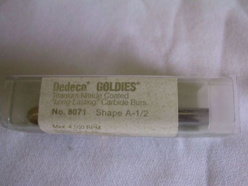 Dedeco Goldies A-1/2 Lathe Carbide Bur 1/4&#034; shank 8071