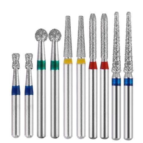 50pcs Dental Diamond Burs for High Speed Handpiece Medium FG 1.6M Brand New