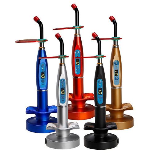 5X Top Dental Wireless Cordless LED Curing Light Lamp 1500mw 5 colors to Choose