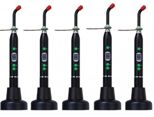5pcs Dental Curing Light Lamp LED Teeth Cure w/ Light Guide Tip CE FAST SHIPPING