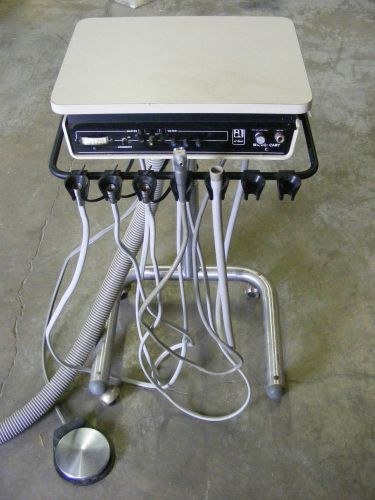 A-dec 2521 micro cart duo doctor&#039;s / assistant&#039;s hygiene delivery system adec for sale
