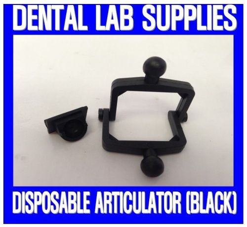 Dental Lab Disposable Plastic Articulators, Black (4 Bags of 100pcs) - US Seller