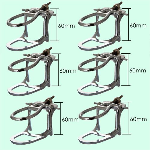 6X Dental Lab Adjustable Articulator Silver Alloy Occlusors Middle Size SALE
