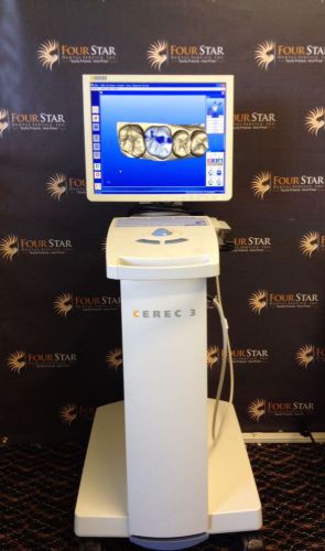 Sirona cerec 3 red cam- 2005 w/ 3.85 sw &amp; paired h&amp;w wireless radio | great deal for sale