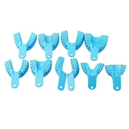 10pcs/Pack New Dental Impression Trays Materials Autoclavable Dental Central Lab