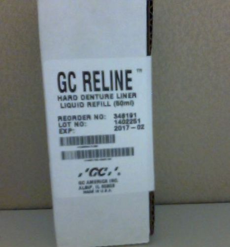 GC Reline Hard Denture Liner Liquid Refill (50mL) 346191 - gc america