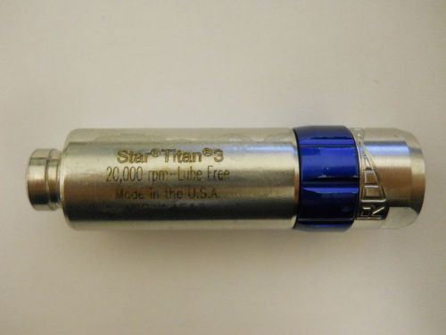 Used star titan 3, 20000 rpm-lube free, slow speed handpiece motor, made in usa for sale