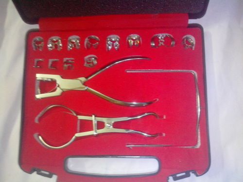 3 set 15 Pieces Dental Rubber Dam Kit of Surgical Instruments Set