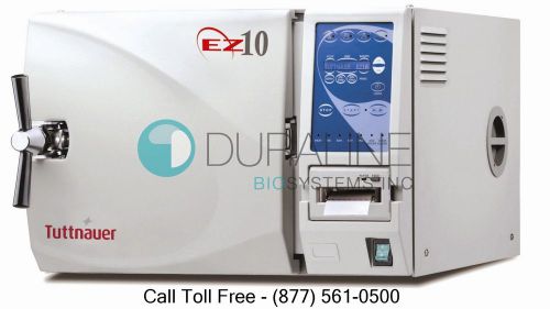 Tuttnauer ez10p automatic autoclave steam sterilizer new w/ printer &amp; warranty for sale