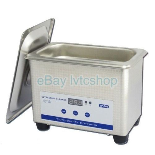 0.8l ultrasonic cleaner w/ digital timer free basket new 1 year warranty for sale