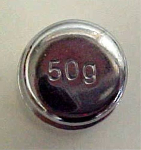 New 50-gram chrome scale calibration weight for sale