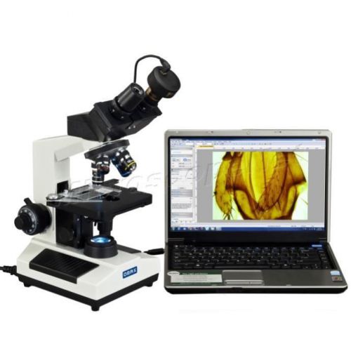 40X-2000X Binocular LED Compound Microscope with 3MP USB Camera